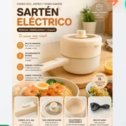Sartén eléctrico antiadherente bajo consumo para estaciones de energía