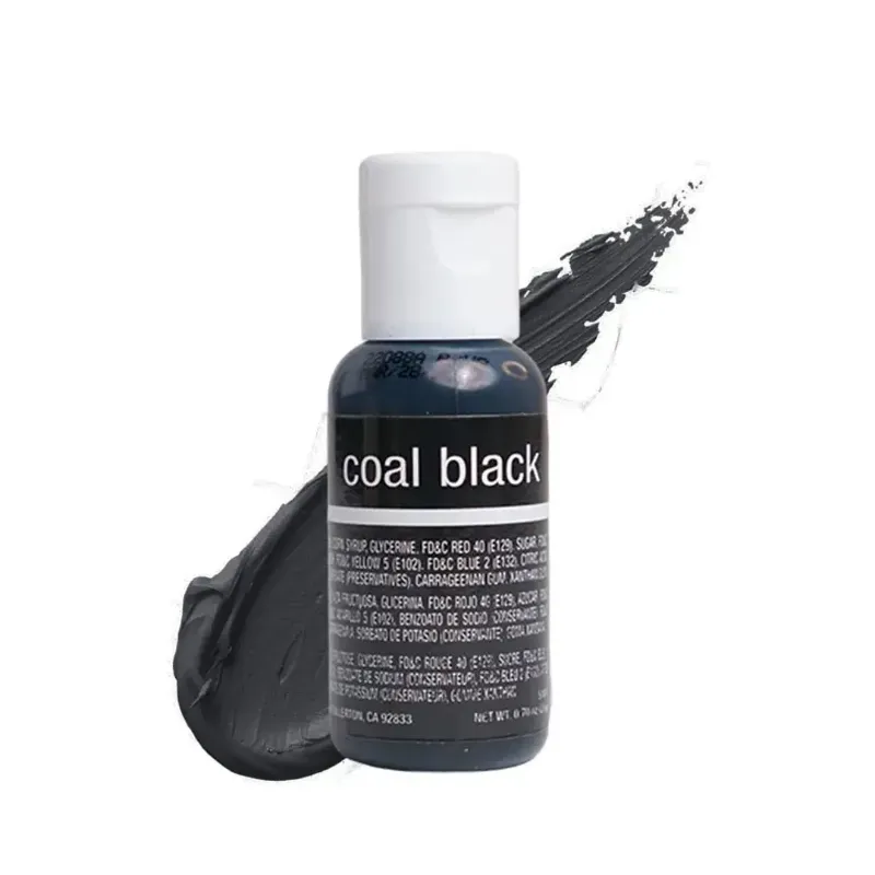 Chefmaster Coal Black Liqua-Gel 0.70 oz