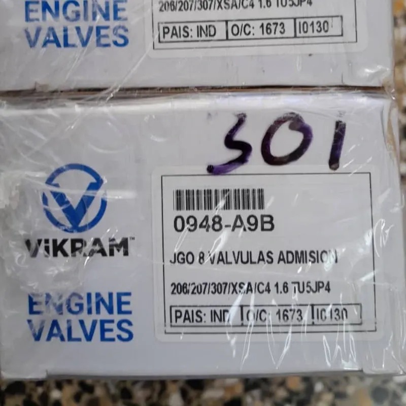 JUEGO DE VALVULAS DE ADMISION