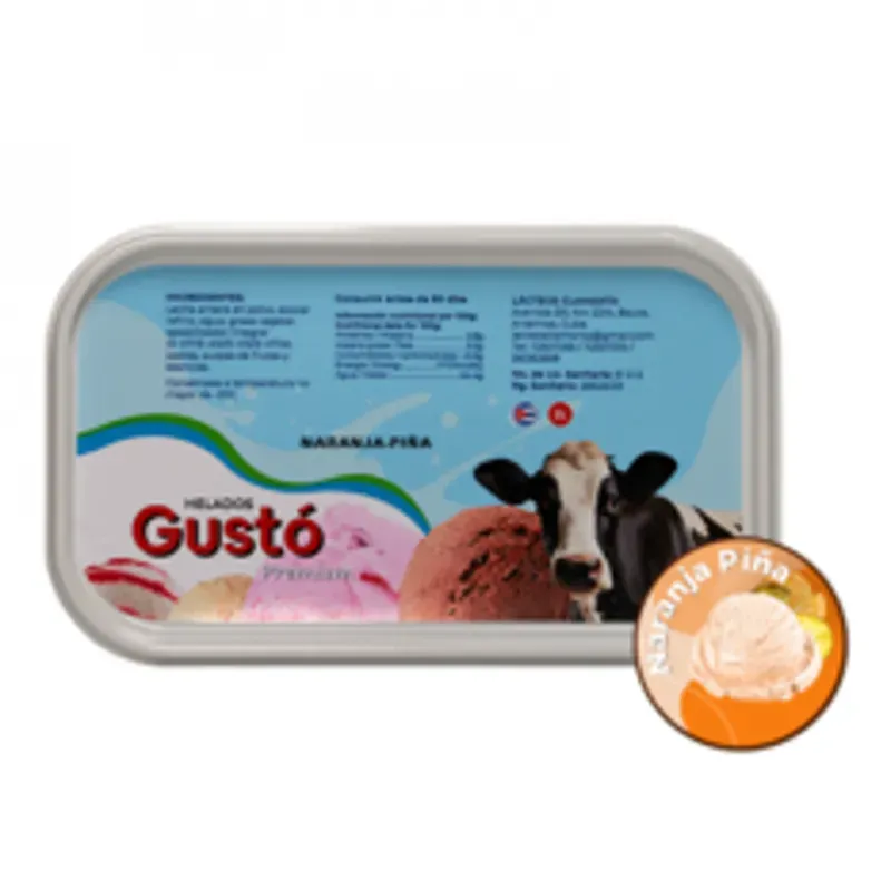 Patineta de helado 2 Lts Naranja Piña 