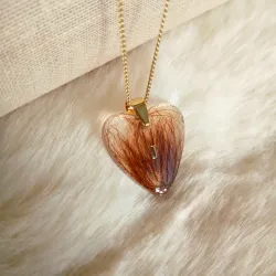 Dije cabello encapsulados 2 o 3 cm sin nombre