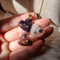 Dije Cabellos Encapsulados 3 piezas