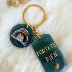 Llavero foto y frase 2