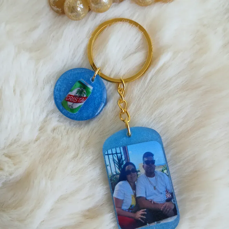 Llavero foto y frase 3