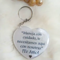 Llavero foto y frase