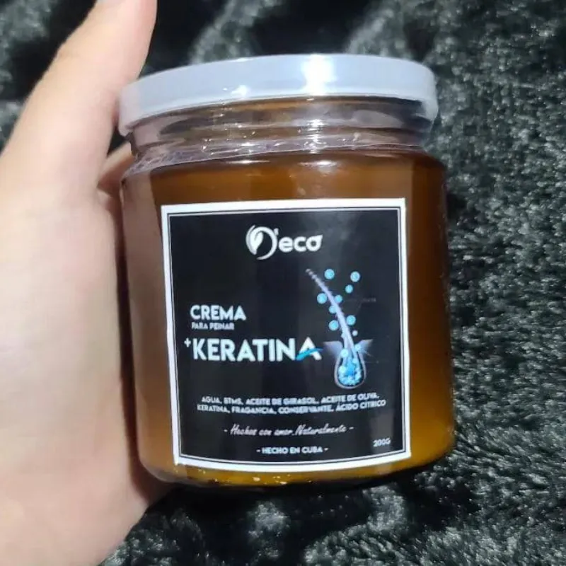 Crema para peinar con keratina