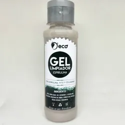 Gel limpiador facial de espirulina.