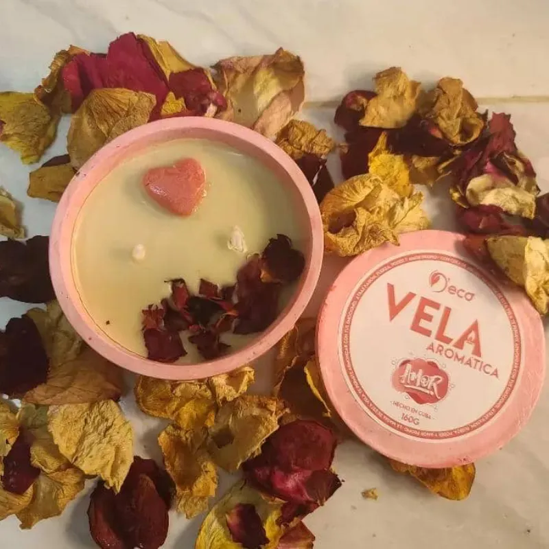 Vela aromática amor