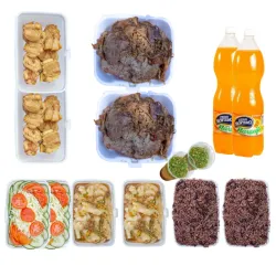 Combo 10 personas de dados de cerdo asadas