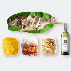 Combo de (Pargo o Cubera) asado para 3 personas