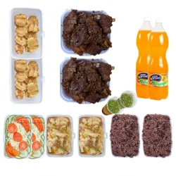Combo para 10 personas. Cordero asado al carbón 