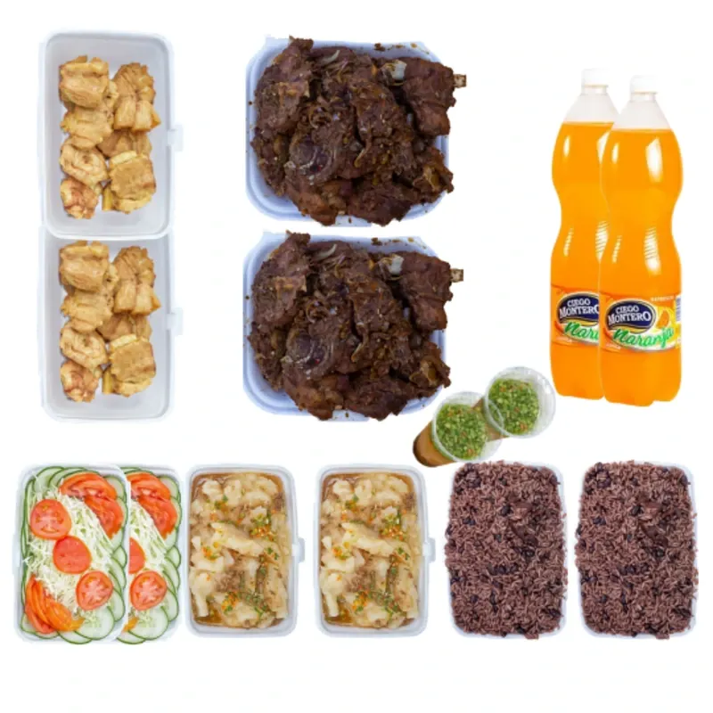 Combo para 10 personas. Costillas de cerdo asadas al carbón