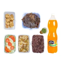 Combo 5 personas de dados de cerdo asadas al carbón