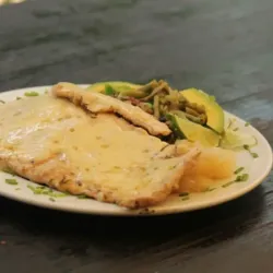 Filete de Pescado Gratinado con Queso Gouda 