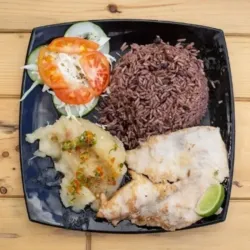 Filete de pescado grillé 