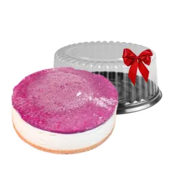 Tarta entera cheesecake con cubierta frambuesa