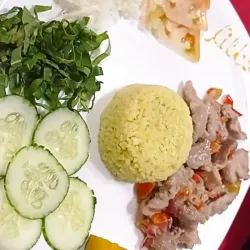 Fajitas de cerdo salteadas