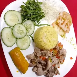 Fajitas de pollo salteadas