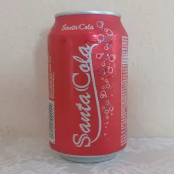 Refresco de lata Santa