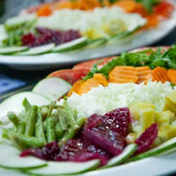 Ensalada con vegetales de estación