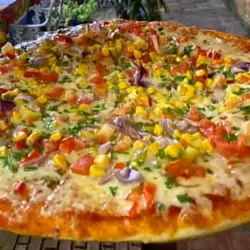 Pizza con vegetales