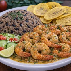 Camarones al Ajillo Zarandeados con Congris