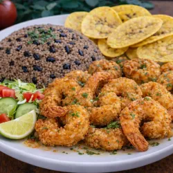 Camarones Rebosado con Congris