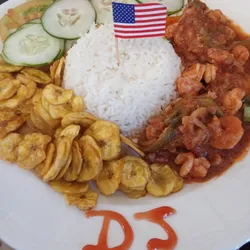 Camarones Enchilados mi Rancho con Arroz Blanco