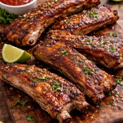 Costilla de cerdo a la plancha