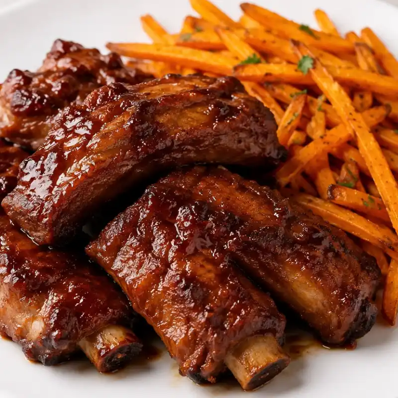 Costilla de cerdo frita
