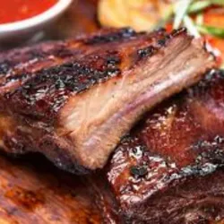 Costilla de cerdo a la plancha