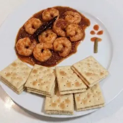 Galletas con Enchilado de Camarón