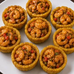 Tostones  con Camarón