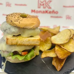 Hamburguesa doble de pollo