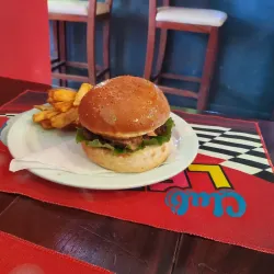 Hamburguesa con jamón 