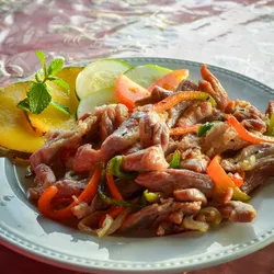 Fajitas de cerdo