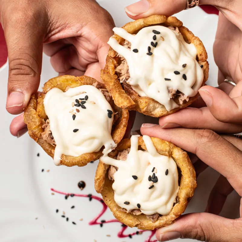 Toston relleno de Atún y Mayonesa 