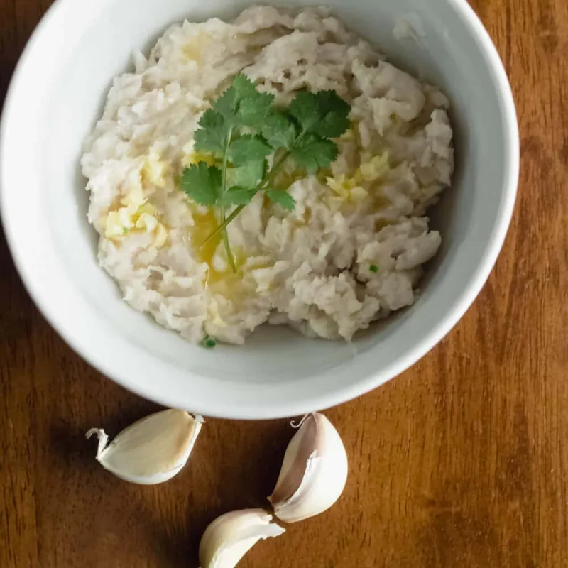 Puré de malanga con mantequilla 