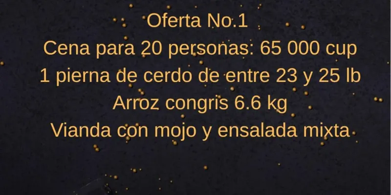 Pierna de cerdo asada (cena para 20 personas)