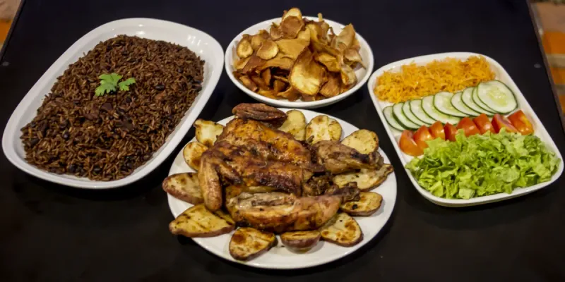 Pollo entero asado (cena para 4 personas)