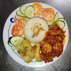 Enchilado de masa de cangrejo
