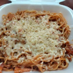 Espaguetis de Lomo ahumado