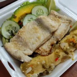 Filete de Pescado al refrito de ajo