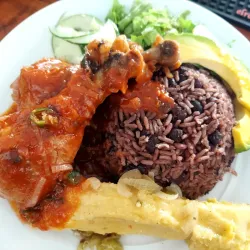 Pollo en salsa picante