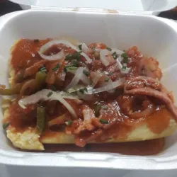 Tamales con recorteria ahumada de cerdo
