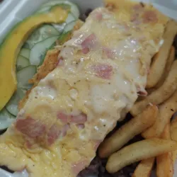 Tortilla con jamón y Queso Gouda de 2 huevos