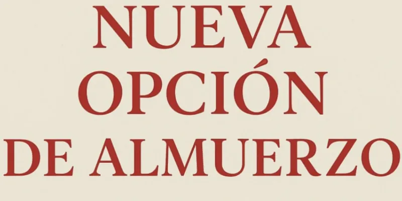 Menú Almuerzo