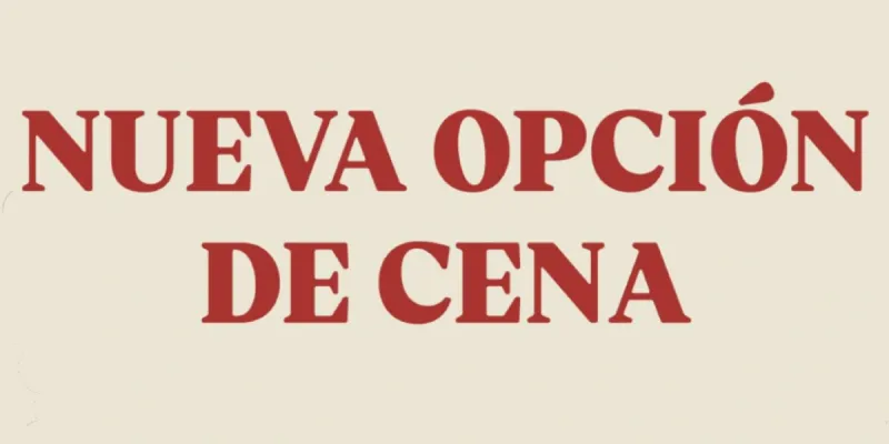 Menú de Cena