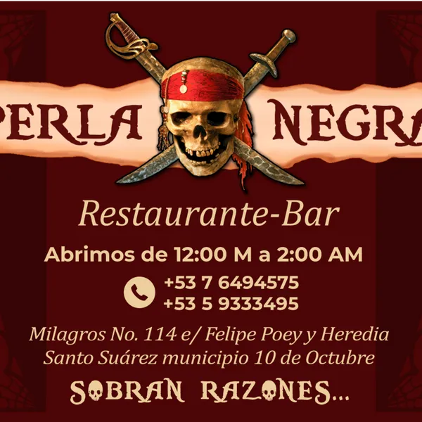 "Embárcate en una aventura culinaria en nuestro Restaurante-Bar Pirata, donde los sabores del Caribe cobran vida. Descubre una mezcla única de comida criolla cubana y platos internacionales, preparados con ingredientes frescos y el espíritu audaz de los navegantes del pasado. Sumérgete en un ambiente de tesoros ocultos, mapas antiguos y leyendas de corsarios mientras disfrutas de cócteles exóticos y una experiencia gastronómica sin igual. ¡Ven y zarpa con nosotros en este viaje de sabor y diversión!"🏴‍☠️🦜