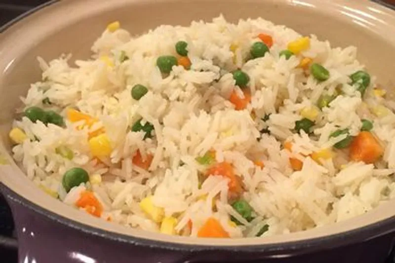 Arroz con vegetales